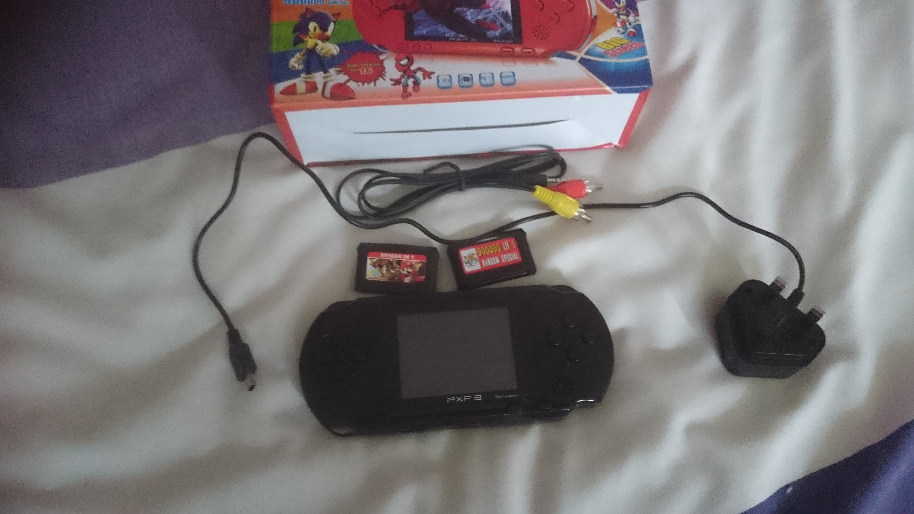 Christmas Gift, PXP3 Slim station with Mario brother and Contra over 100  Retro games (DARK BLUE) 